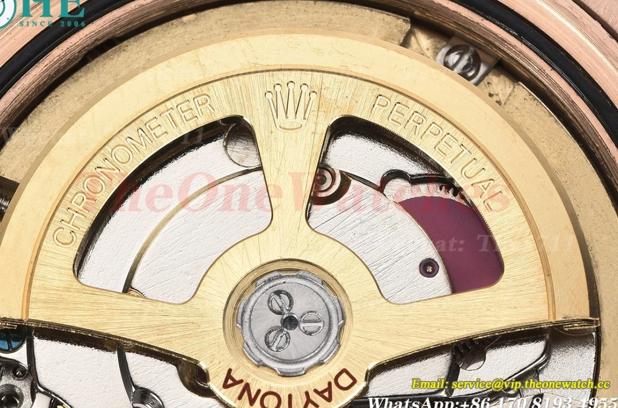 Black RG 40mm A3836 RG Gold Daytona GDF 0101